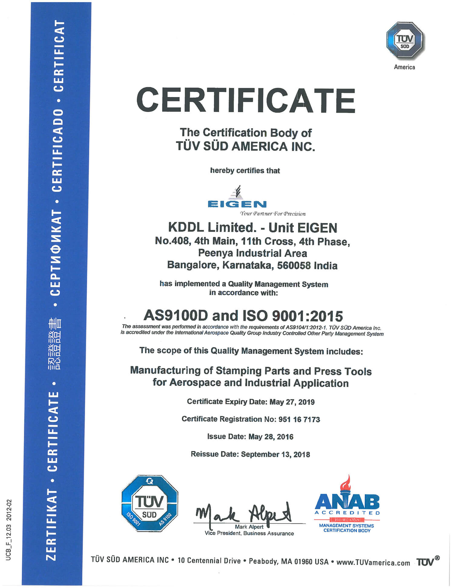 AS9100D and ISO 9001:2015